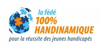 Logo La fédé 100% Handinamique pour la réussite des jeunes handicapés